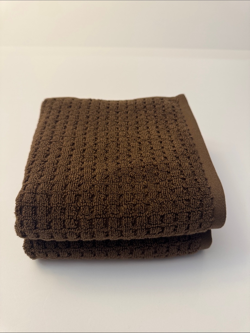 10pc ECOEXISTENCE Quick Dry 100% Cotton Oversized Bath Towel Set - Chocolate - Picture 5 of 11